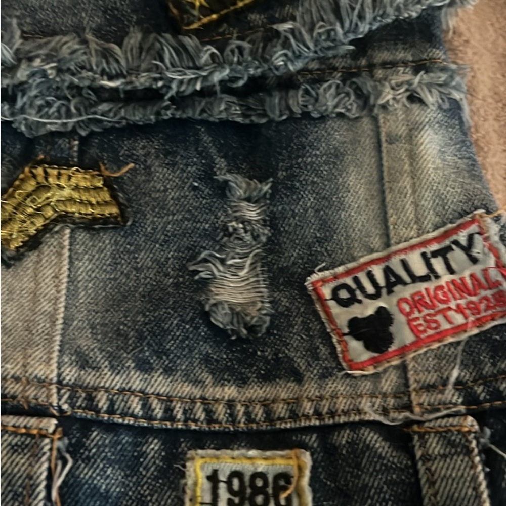 Dog Jean vest size XS
